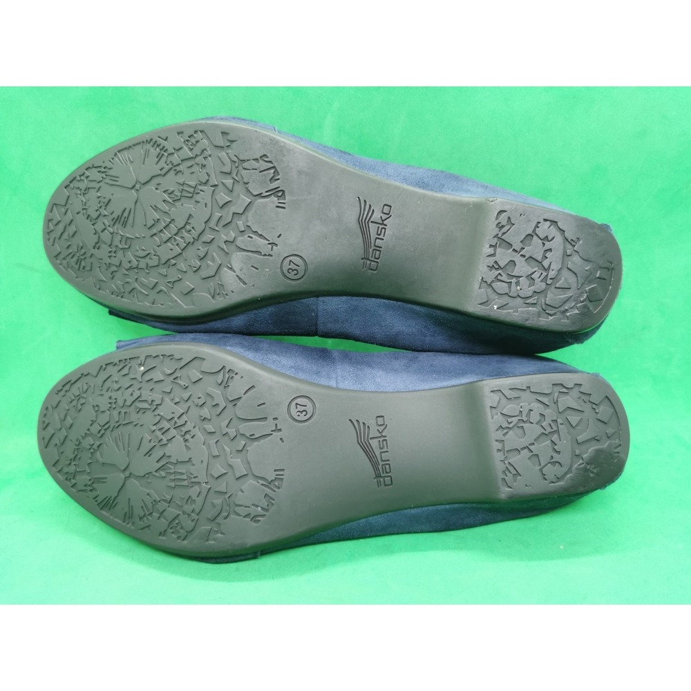 Dansko Lina Ballet Flats Loafers Shoes Womens Size 6.5 US 37 EU Navy Blue Suede - Picture 6 of 16